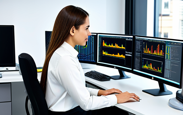 언어 AI로 이루는 글로벌 비즈니스 전략 - Data Analyst**

A professional data analyst, fully clothed in a modest blouse and tailored trousers,...